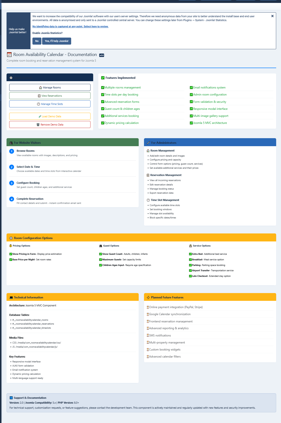 Dashboard overview